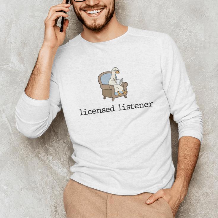 Goose Licensed Listener Psychology School Graduation Unisex Long Sleeve T-Shirt