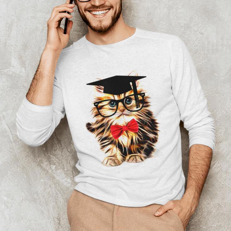 Graduation Cat Class Of 2023 Unisex Long Sleeve T-Shirt