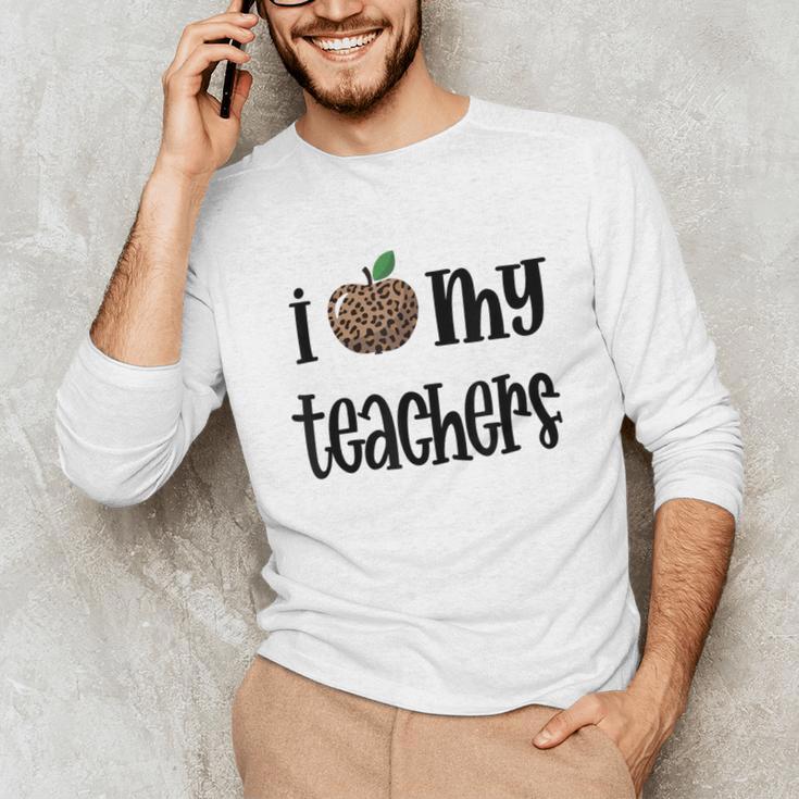 I Heart My Teachers I Love My Teachers Graduation Kids Teens Unisex Long Sleeve T-Shirt