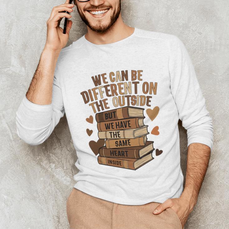 We Have The Same Heart History Month Book Lover Women Premium Tri-Blend Unisex Long Sleeve T-Shirt
