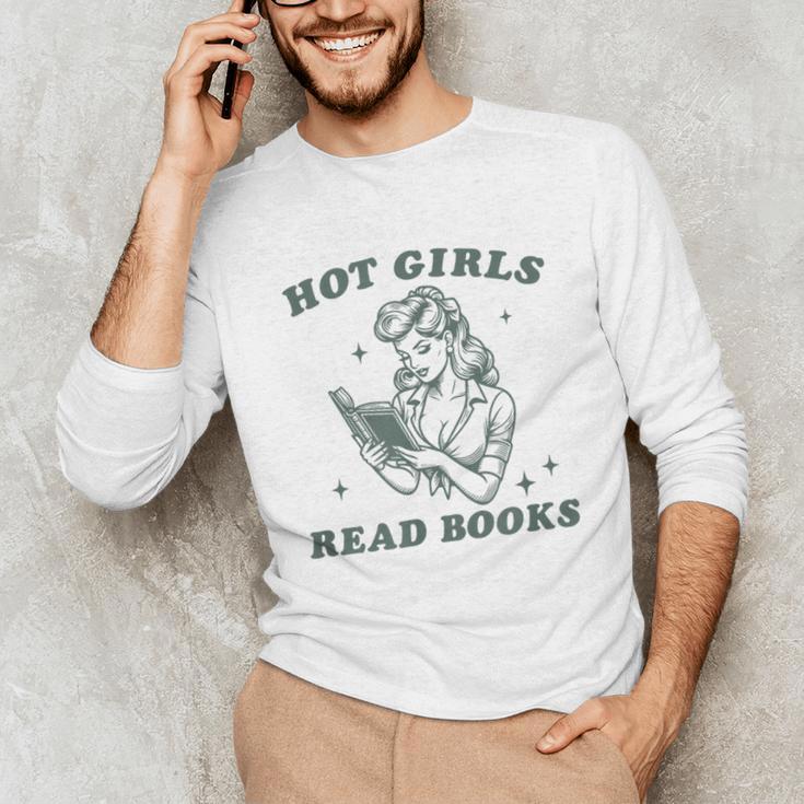 Hot Girls Read Books Bookish Booklover Christmas Unisex Long Sleeve T-Shirt Hot Girls Read Books Bookish Booklover Christmas Unisex Long Sleeve T-Shirt