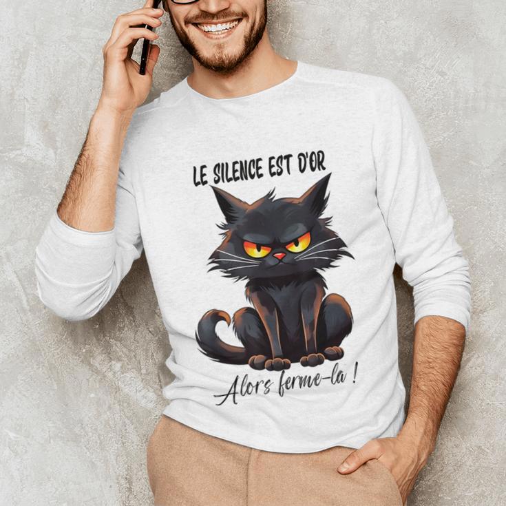 Humor Provocateur Sarcasm Closes The Silence Introvert Chat Unisex Long Sleeve T-Shirt Humor Provocateur Sarcasm Closes The Silence Introvert Chat Unisex Long Sleeve T-Shirt