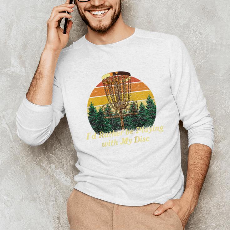 Id Rather Be Playing With My Disc Introvert Disc Golf Raglan Baseball Tee Unisex Long Sleeve T-Shirt Id Rather Be Playing With My Disc Introvert Disc Golf Raglan Baseball Tee Unisex Long Sleeve T-Shirt