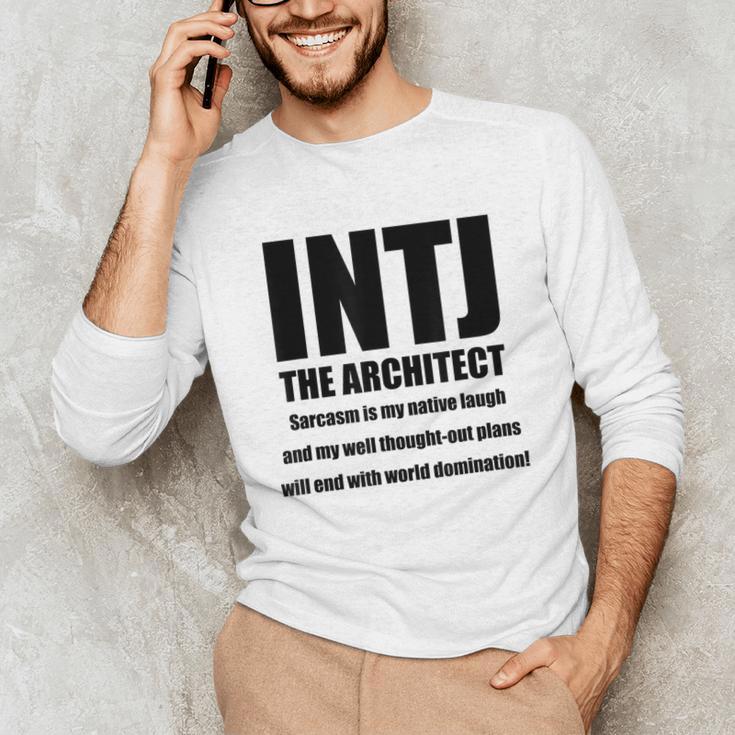 INTJ Architect Personality Introvert Sarcastic Unisex Long Sleeve T-Shirt INTJ Architect Personality Introvert Sarcastic Unisex Long Sleeve T-Shirt