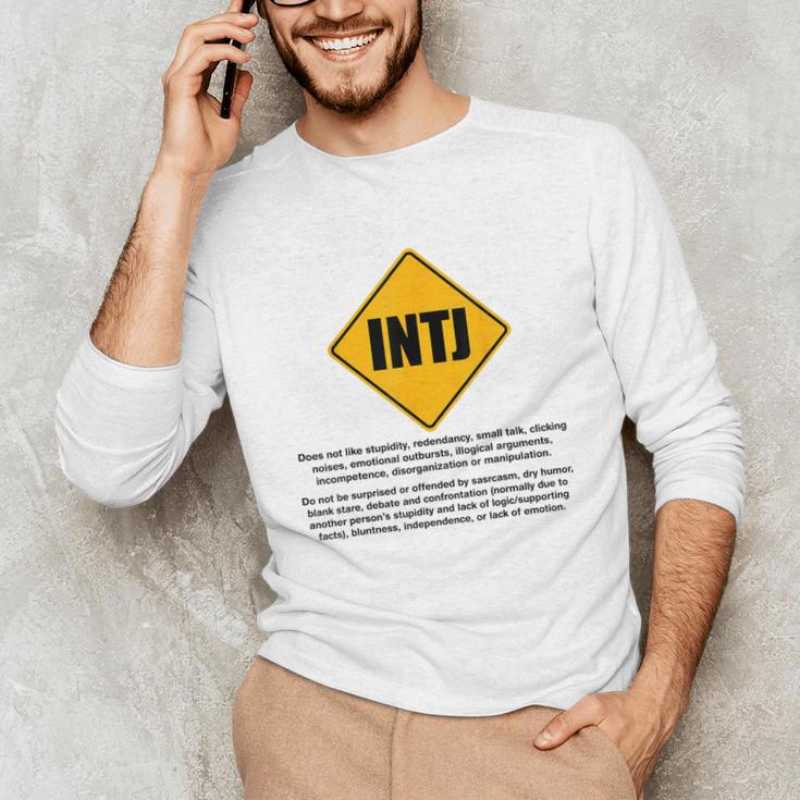INTJ Warnings Architect Personality Type Introvert Unisex Long Sleeve T-Shirt INTJ Warnings Architect Personality Type Introvert Unisex Long Sleeve T-Shirt