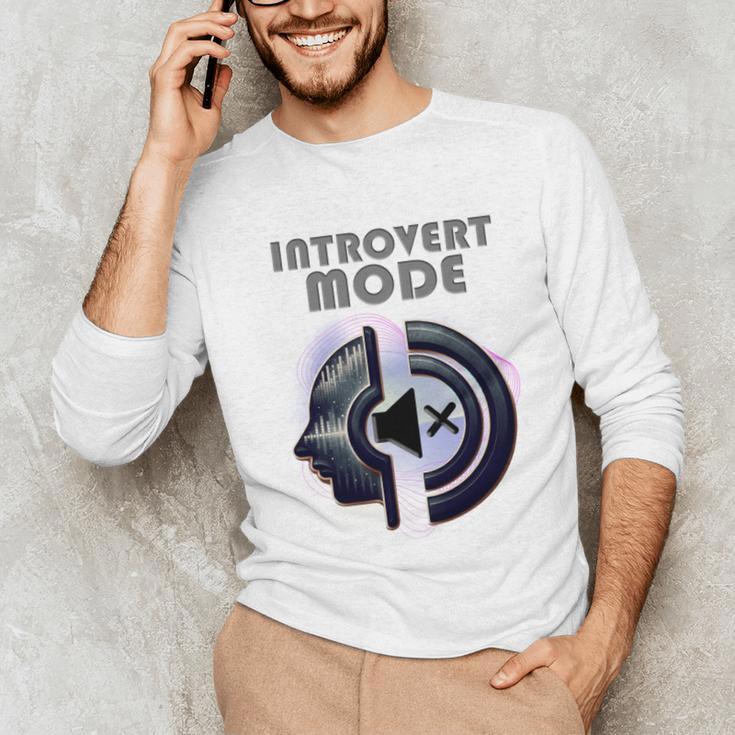 Introvert Mode Finding Inner Peace In Silence Unisex Long Sleeve T-Shirt Introvert Mode Finding Inner Peace In Silence Unisex Long Sleeve T-Shirt