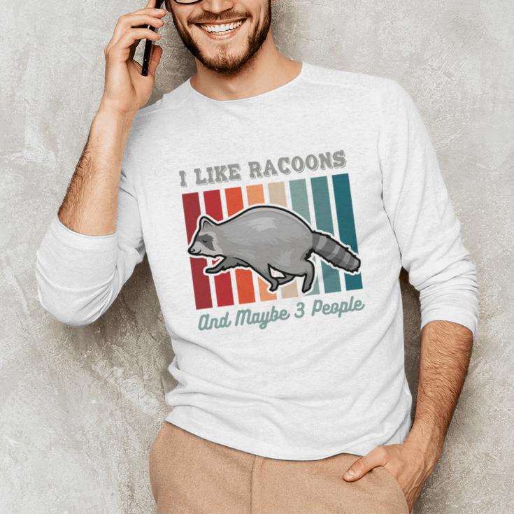 Introvert Raccoon Animal Lover Trash Panda Antisocial Retro Unisex Long Sleeve T-Shirt Introvert Raccoon Animal Lover Trash Panda Antisocial Retro Unisex Long Sleeve T-Shirt