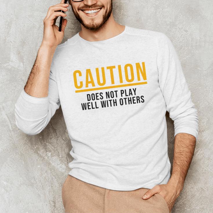Introverted Does Not Play Well Competitive Athletic Unisex Long Sleeve T-Shirt Introverted Does Not Play Well Competitive Athletic Unisex Long Sleeve T-Shirt