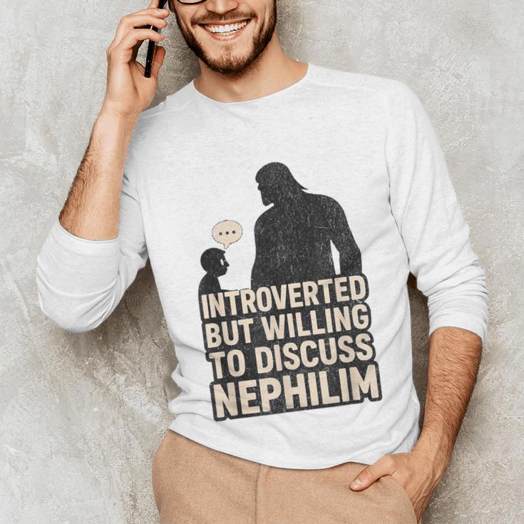Introverted But Willing To Discuss Nephilim Tee Unisex Long Sleeve T-Shirt Introverted But Willing To Discuss Nephilim Tee Unisex Long Sleeve T-Shirt