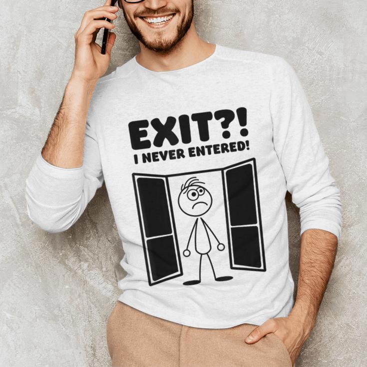 Irony Sarcasm Introvert Dry Humor Cartoon Comic Geek Nerd Unisex Long Sleeve T-Shirt Irony Sarcasm Introvert Dry Humor Cartoon Comic Geek Nerd Unisex Long Sleeve T-Shirt