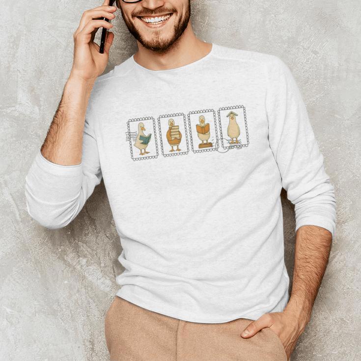 Just A Bookish Goose Reader SillyGoose Book Lover Outfit Unisex Long Sleeve T-Shirt Just A Bookish Goose Reader SillyGoose Book Lover Outfit Unisex Long Sleeve T-Shirt