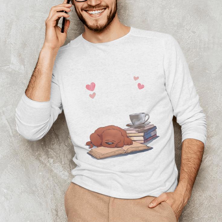 Just a Girl Who Loves Dogs Books Coffee T-Shirt Unisex Long Sleeve T-Shirt Just a Girl Who Loves Dogs Books Coffee T-Shirt Unisex Long Sleeve T-Shirt