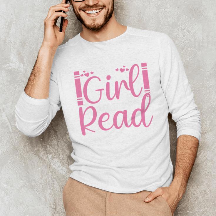 Just A Girl Who Loves To Read Book Lover Reading Books Unisex Long Sleeve T-Shirt