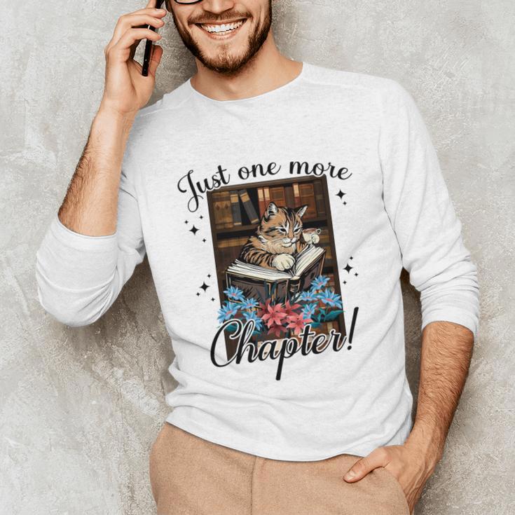 Just One More Chapter Cat Reading Books Coffee Lovers Premium Tri-Blend Unisex Long Sleeve T-Shirt Just One More Chapter Cat Reading Books Coffee Lovers Premium Tri-Blend Unisex Long Sleeve T-Shirt