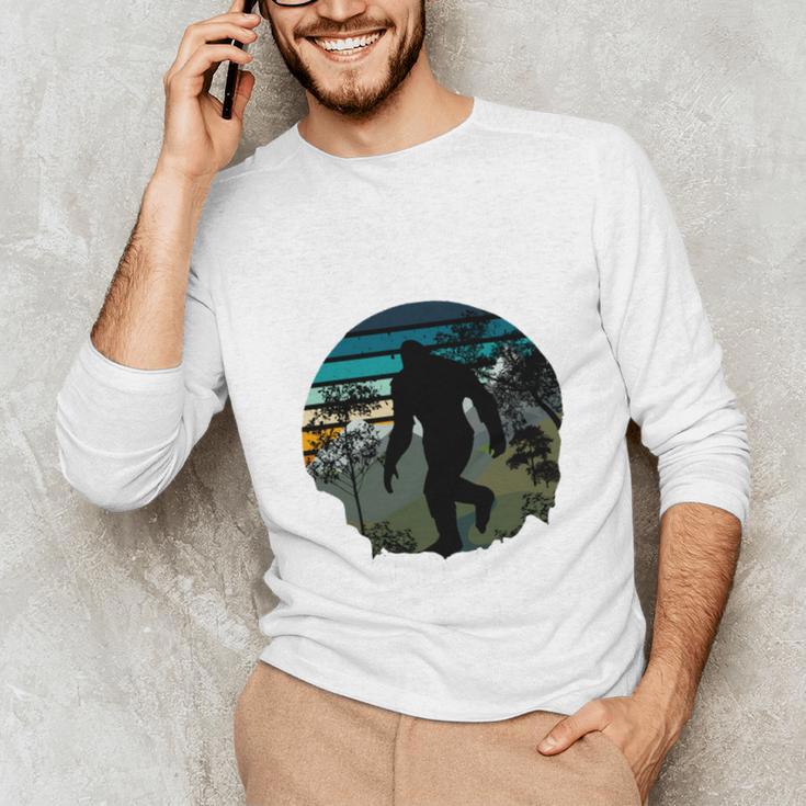 Just Me And My Yeti Retro Sunset Mountain Hiking Introvert Unisex Long Sleeve T-Shirt Just Me And My Yeti Retro Sunset Mountain Hiking Introvert Unisex Long Sleeve T-Shirt