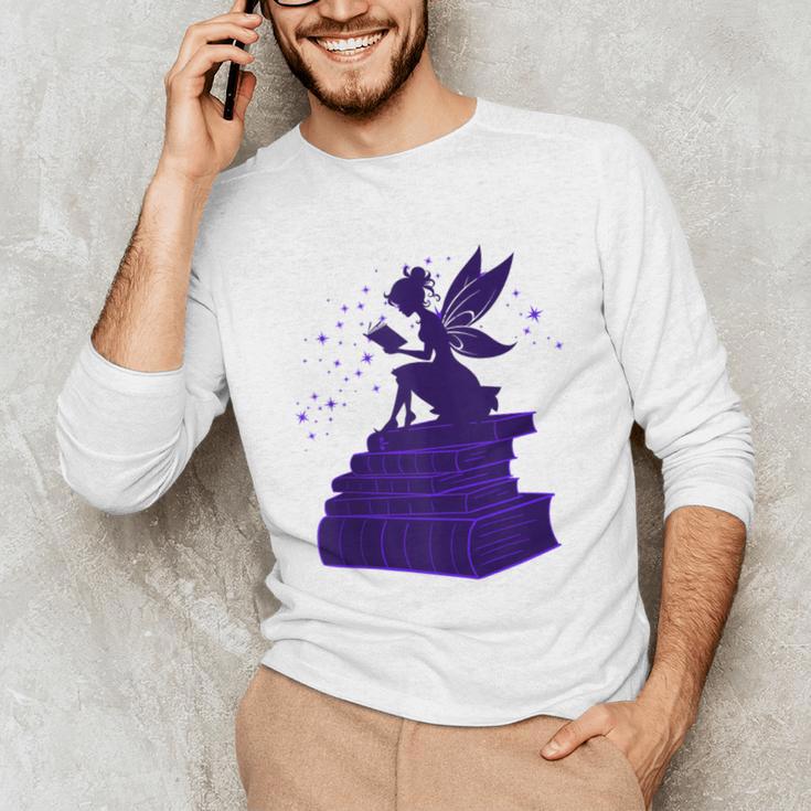 Kawaii Fairy Bookish Book Lover Library Read Unisex Long Sleeve T-Shirt Kawaii Fairy Bookish Book Lover Library Read Unisex Long Sleeve T-Shirt