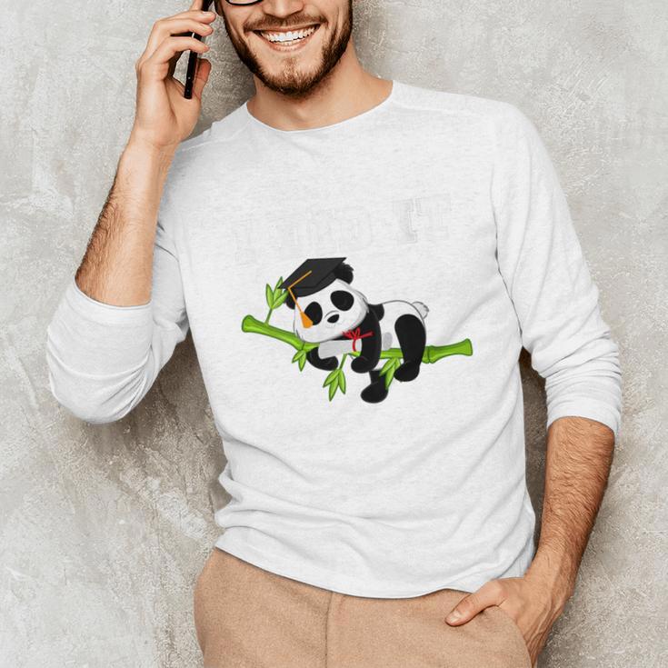 I Did It Kawaii Panda With Graduation Cap Diploma Unisex Long Sleeve T-Shirt