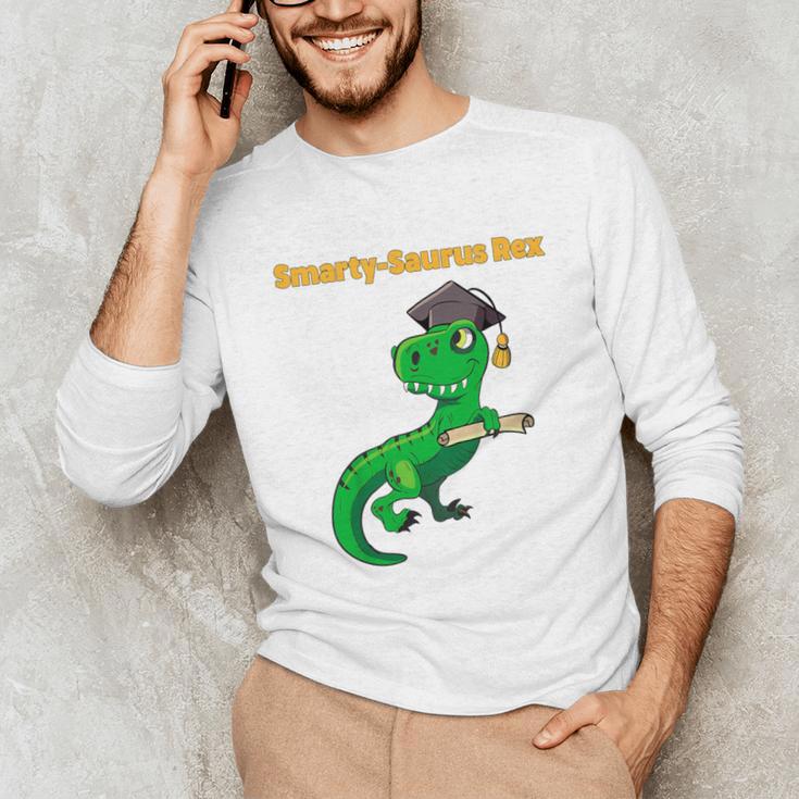 Kids Cute Graduation Dinosaur Smarty Saurus Kinder VPK Pre-k Grad Unisex Long Sleeve T-Shirt