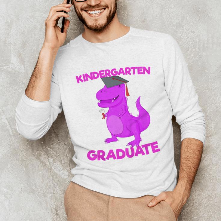 Kids Kindergarten Graduation Idea For Girls Dinosaur Unisex Long Sleeve T-Shirt