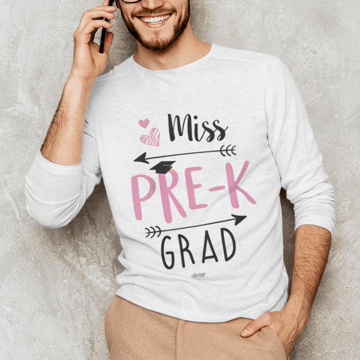 Kids Miss Pre-K Grad Graduation Shirt Cute School Tees Unisex Long Sleeve T-Shirt