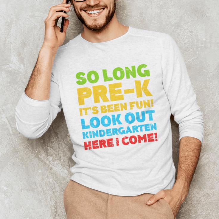 Kids So Long PRE-K It's Been Fun Shirt Boy Girl Graduation Unisex Long Sleeve T-Shirt
