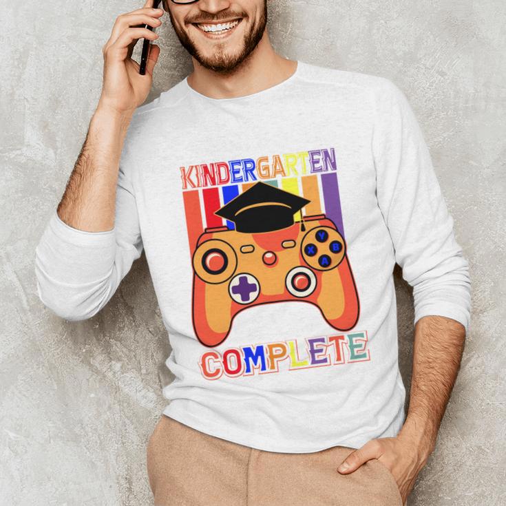 Kindergarten Graduation Level Complete Gamer Graduation Kids Unisex Long Sleeve T-Shirt