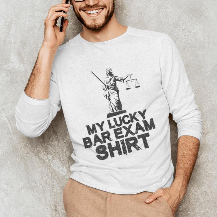 Law School Graduation My Lucky Bar Exam Shirt Lawyer Unisex Long Sleeve T-Shirt