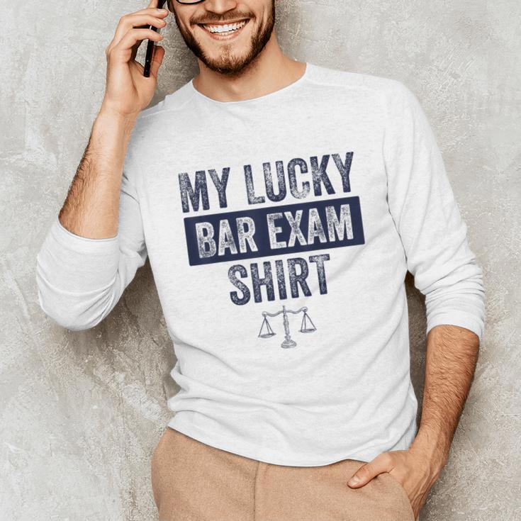 Law School Graduation Him Her Lucky Bar Exam Unisex Long Sleeve T-Shirt