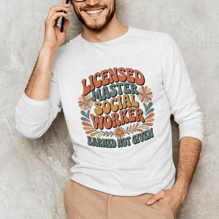 Licensed Social Worker Masters MSW LMSW Graduation 2026 Premium Tri-Blend Unisex Long Sleeve T-Shirt