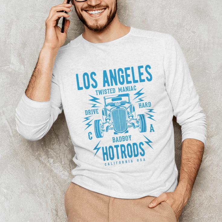 Los Angeles Hotrods Automotive Nostalgia Premium Tri-Blend Unisex Long Sleeve T-Shirt