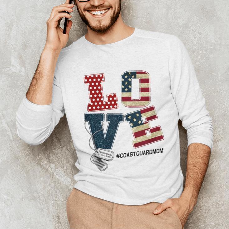 Love Coast Guard Mom Proud Coast Guard Graduation Mom Unisex Long Sleeve T-Shirt