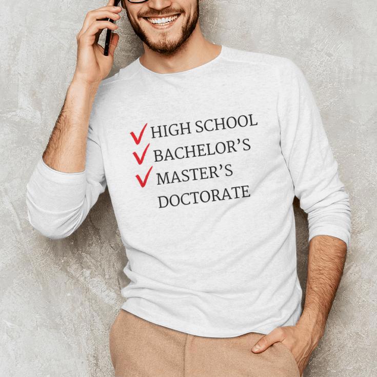 Master's Degree Graduation Graduate Unisex Long Sleeve T-Shirt