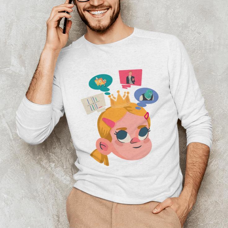 Meme Queen In Silence Introvert Anti People Antisocial Quiet Unisex Long Sleeve T-Shirt