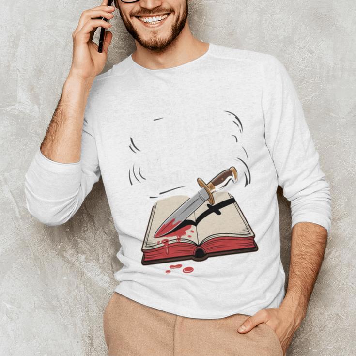 Murder Mystery And a Cup Of Tea Book Humor Unisex Long Sleeve T-Shirt Murder Mystery And a Cup Of Tea Book Humor Unisex Long Sleeve T-Shirt