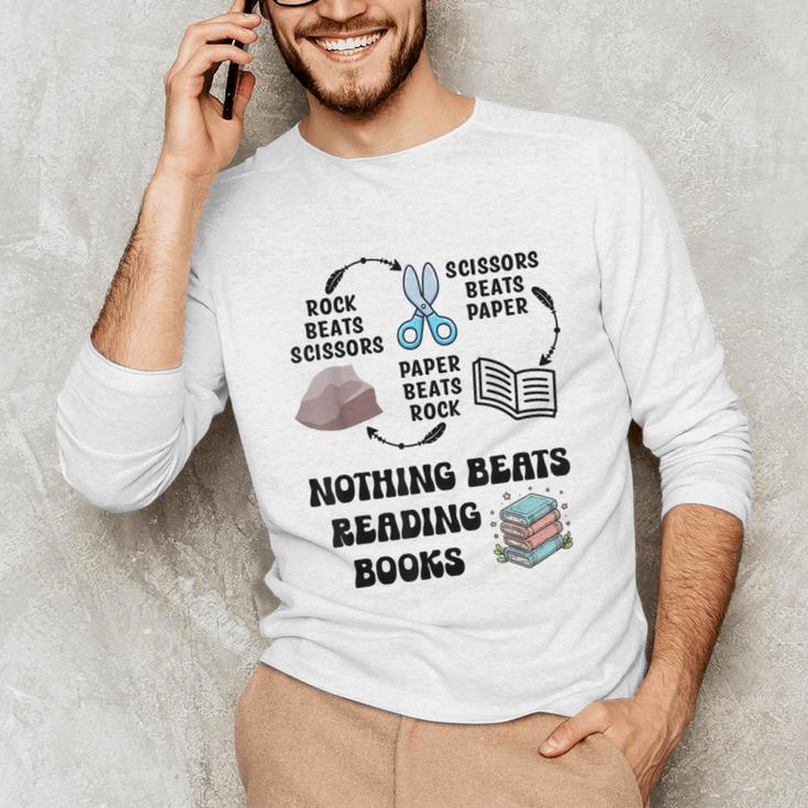 Nothing Beats Reading Rock Paper Scissors Reader Book Lover Unisex Long Sleeve T-Shirt Nothing Beats Reading Rock Paper Scissors Reader Book Lover Unisex Long Sleeve T-Shirt