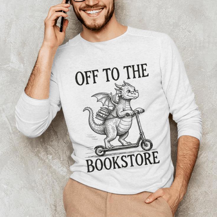 Off To The Bookstore Reading Bookworm Unisex Long Sleeve T-Shirt