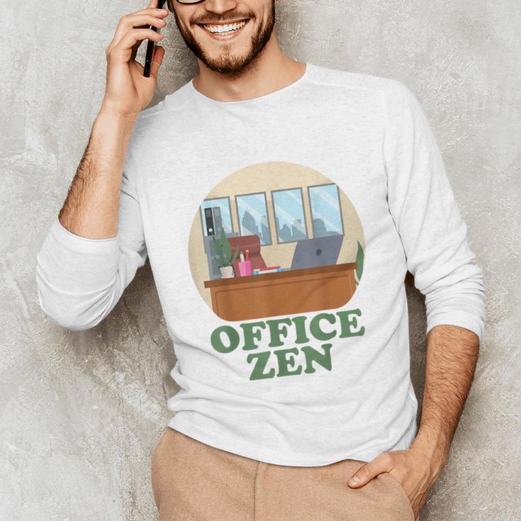 Office Zen Introvert Office Staff Secretary Employee Admin Unisex Long Sleeve T-Shirt Office Zen Introvert Office Staff Secretary Employee Admin Unisex Long Sleeve T-Shirt