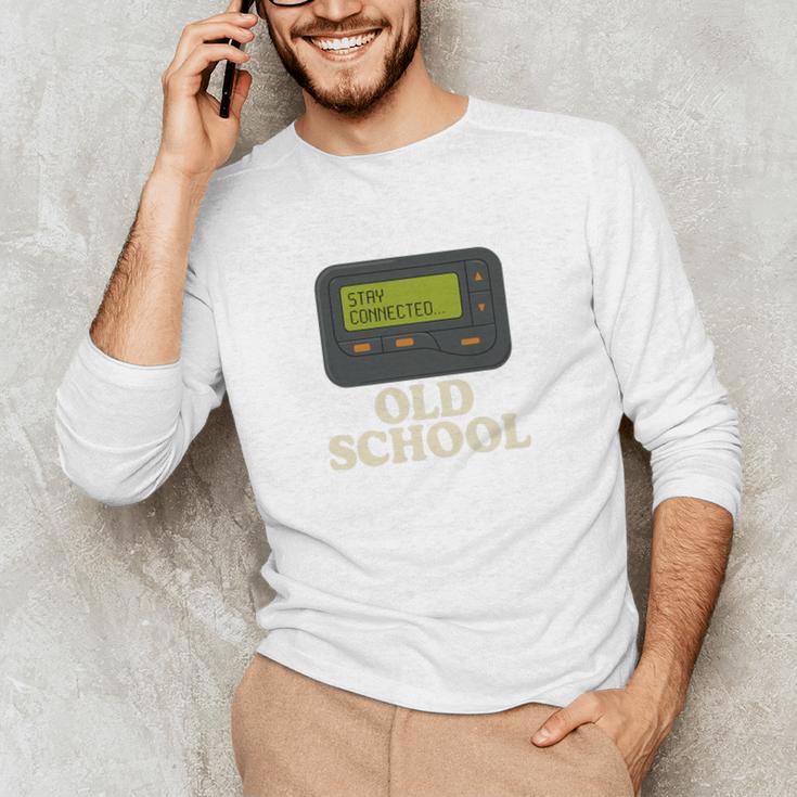 Old School 90s Pager Retro Nostalgia Vintage Tech Gen Unisex Long Sleeve T-Shirt Old School 90s Pager Retro Nostalgia Vintage Tech Gen Unisex Long Sleeve T-Shirt