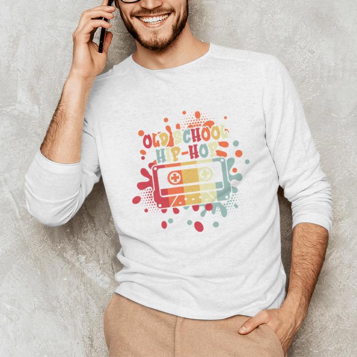 Old-School Hip Hop 80's 90's Style Music Cassette Nostalgia Unisex Long Sleeve T-Shirt