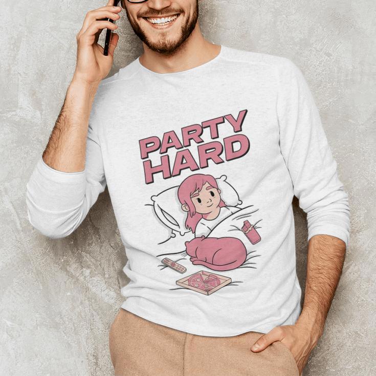 Party Hard Comfortable Stay At Home Introvert Unisex Long Sleeve T-Shirt