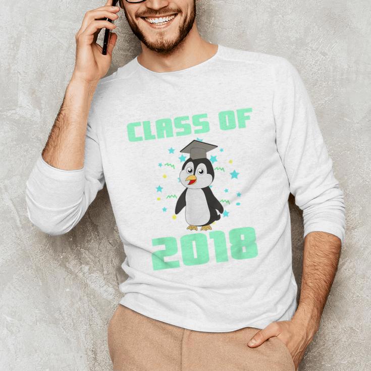 Pinguin Class 2018 Shirt Graduation Kids Graduate Unisex Long Sleeve T-Shirt