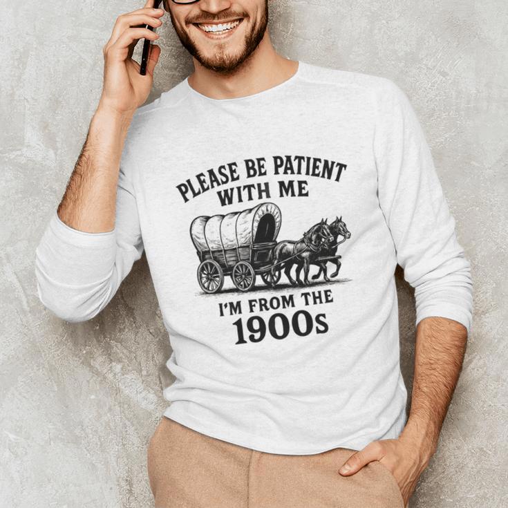 Please Be Patient With Me I'm From The 1900s Boomer Premium Tri-Blend Unisex Long Sleeve T-Shirt Please Be Patient With Me I'm From The 1900s Boomer Premium Tri-Blend Unisex Long Sleeve T-Shirt