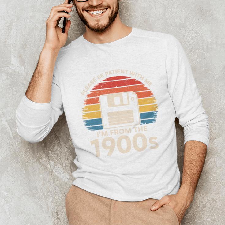 Please Be Patient With Me I'm From The 1900s Floppy Disk Premium Tri-Blend Unisex Long Sleeve T-Shirt