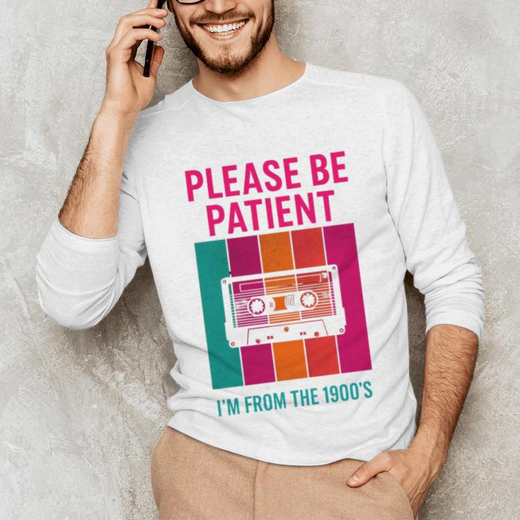 Please Be Patient I'm From The 1900s Retro Cassette Tape Premium Tri-Blend Unisex Long Sleeve T-Shirt Please Be Patient I'm From The 1900s Retro Cassette Tape Premium Tri-Blend Unisex Long Sleeve T-Shirt
