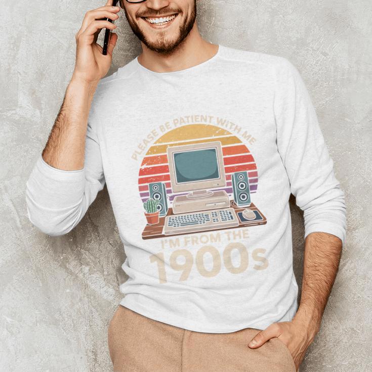 Please Be Patient I'm From The 1900s Retro Computer Geek PC Premium Unisex Long Sleeve T-Shirt