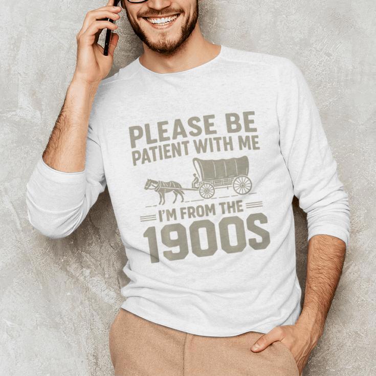 Please Be Patient I'm From The 1900s Vintage Over The Hill Premium Tri-Blend Unisex Long Sleeve T-Shirt Please Be Patient I'm From The 1900s Vintage Over The Hill Premium Tri-Blend Unisex Long Sleeve T-Shirt