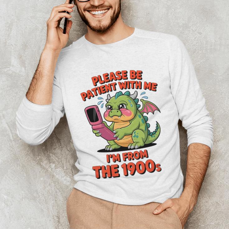 Please Be Patient I'm From The 1900s Vintage Men Women Premium Tri-Blend Unisex Long Sleeve T-Shirt Please Be Patient I'm From The 1900s Vintage Men Women Premium Tri-Blend Unisex Long Sleeve T-Shirt