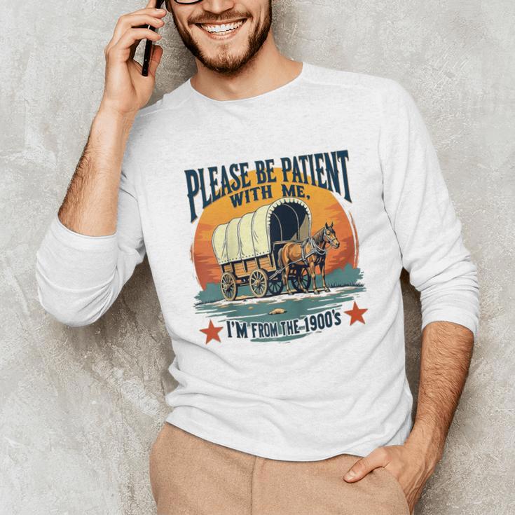 Please Be Patient With Me I'm From The 1900s Women Men Raglan Baseball Tee Unisex Long Sleeve T-Shirt