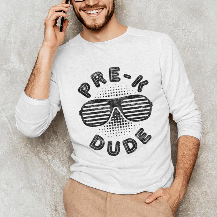 Pre-K Dude Shirt Boy Girl Graduation Back To School Unisex Long Sleeve T-Shirt