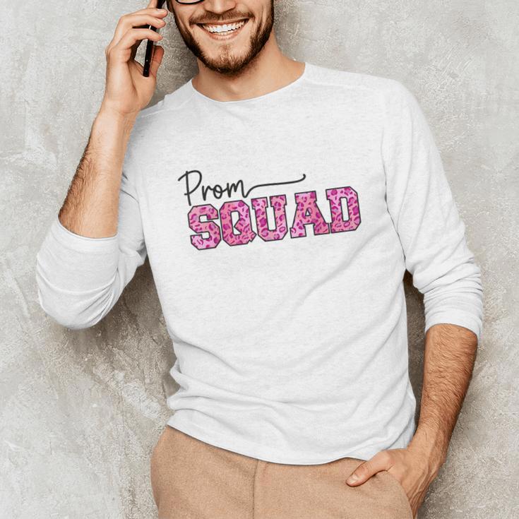 Prom Squad Prom Graduation Class Of 2024 Leopard Matching Unisex Long Sleeve T-Shirt